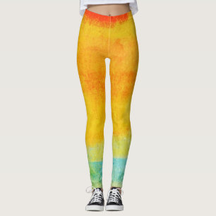 Vintage Abstract Painting Leggings