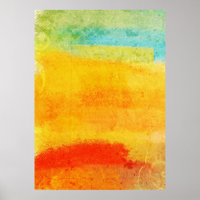 Vintage Abstract Painting Poster (Front)