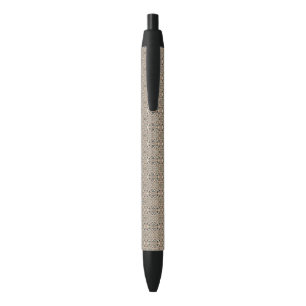 Vintage Abstract Quartz Stone Natural Black Ink Pen