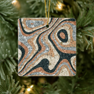 Vintage Abstract Quartz Stone Natural Ceramic Ornament