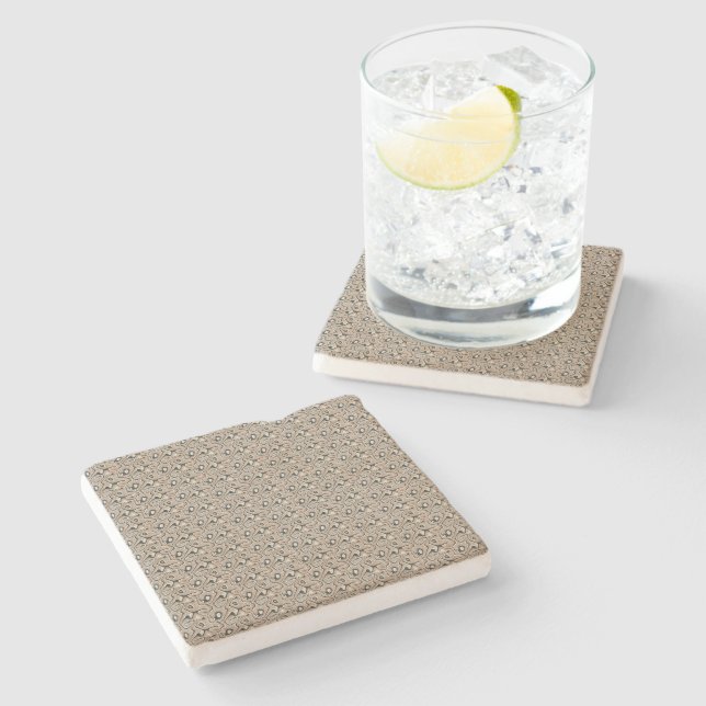 Vintage Abstract Quartz Stone Natural Coaster (Side)