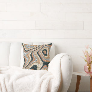Vintage Abstract Quartz Stone Natural Cushion