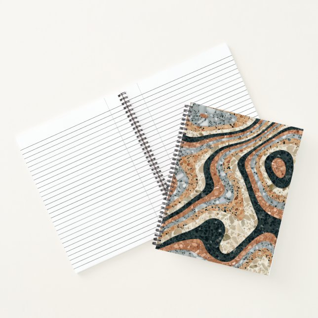 Vintage Abstract Quartz Stone Natural Notebook (Inside)