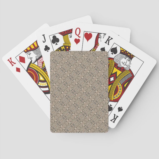 Vintage Abstract Quartz Stone Natural Playing Cards (Back)