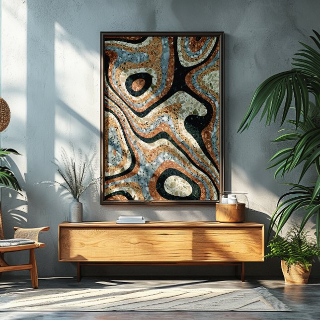 Vintage Abstract Quartz Stone Natural Poster (Creator Uploaded)