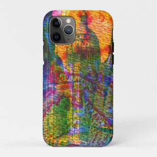 Vintage Abstract Sea Travel Tower iPhone 11 Pro Case