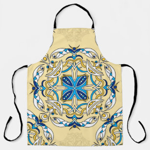 Vintage abstract seamless patchwork pattern. Arabi Apron