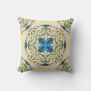 Vintage abstract seamless patchwork pattern. Arabi Cushion