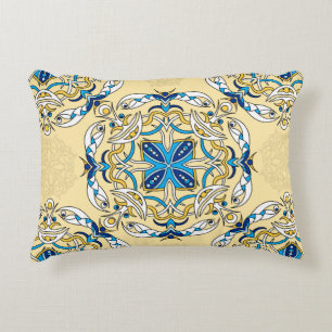 Vintage abstract seamless patchwork pattern. Arabi Decorative Cushion
