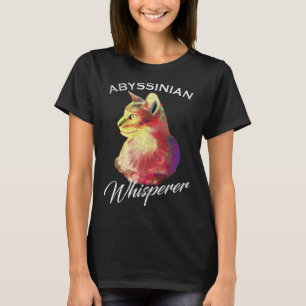 Vintage Abyssinian Cat Whisperer Kitties T-Shirt