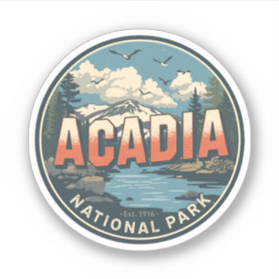 Vintage Acadia National park outdoor nature gifts