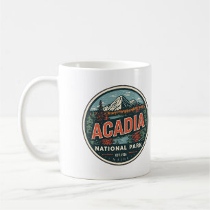 Vintage Acadia National park outdoor nature gifts Coffee Mug