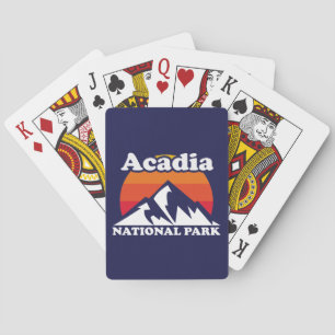 Vintage Acadia National Park Playing Cards