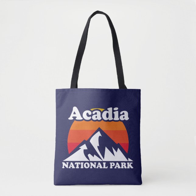 Vintage Acadia National Park Tote Bag (Front)