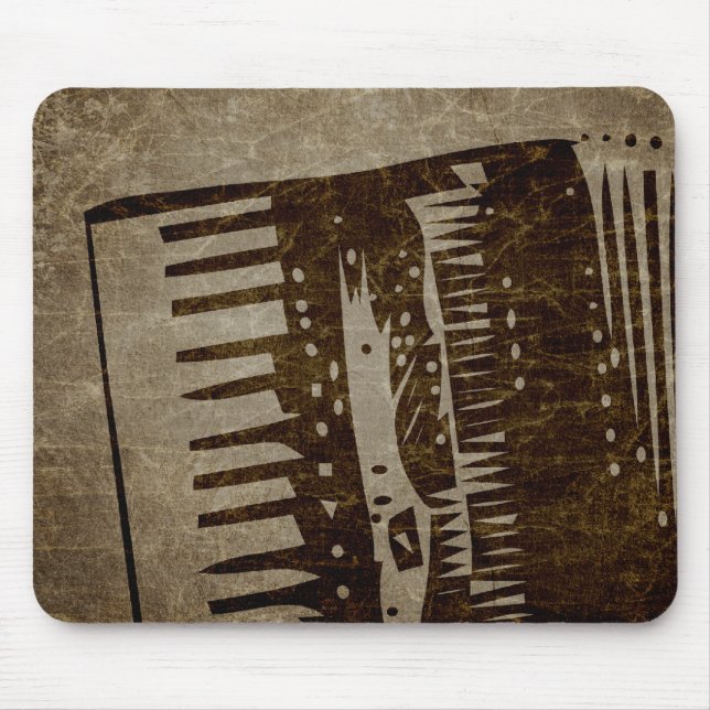 vintage accordion mouse mat (Front)