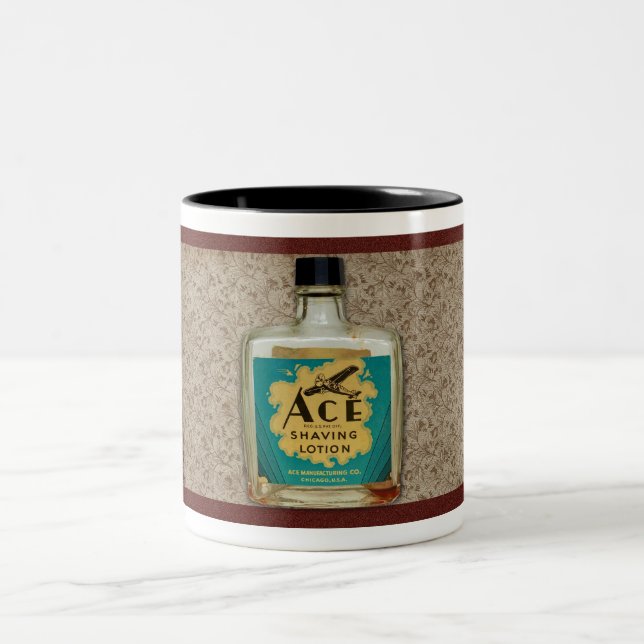 VINTAGE ACE SHAVING LOTION BOTTLE Mug (Center)