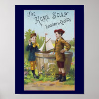 Vintage Acme Soap Ad Household Poster Print