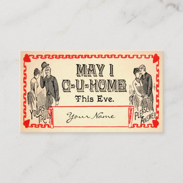 Vintage Acquaintance Business Card (Front)
