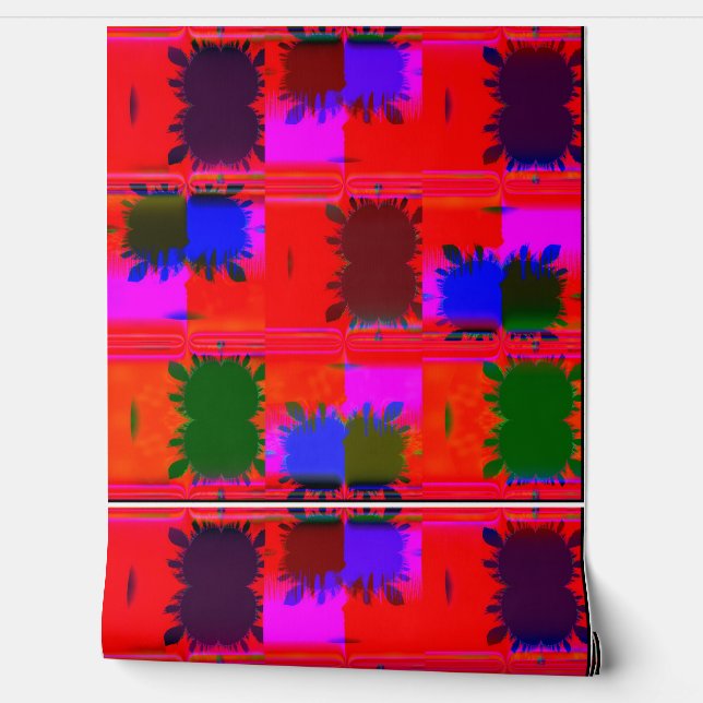 Vintage Acrylic Psychedelic wallpaper  (Unrolling)