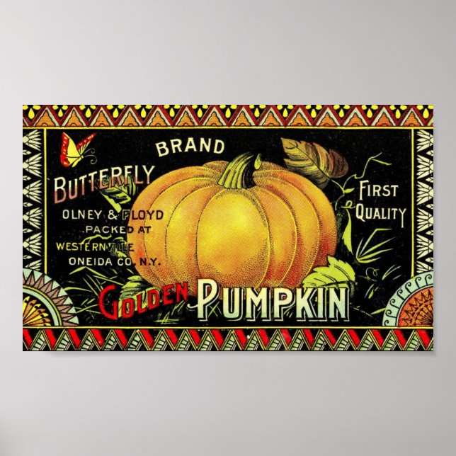 Vintage Ad Butterfly Brand Art Print (Front)