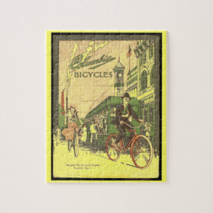 "Vintage Ad-Columbia Bicycles-1917" Jigsaw Puzzle