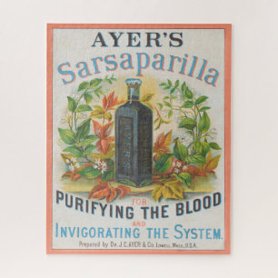 Vintage Ad For Ayer's Sarsaparilla. Jigsaw Puzzle