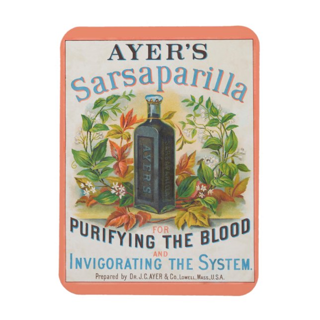 Vintage Ad For Ayer's Sarsaparilla. Magnet (Vertical)