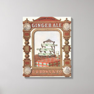 Vintage Ad For Belfast Ginger Ale. 2 Canvas Print