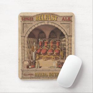 Vintage Ad For Belfast Ginger Ale. Mouse Mat