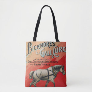 Vintage Ad For Bickmore's Gall Cure For Horses. Tote Bag