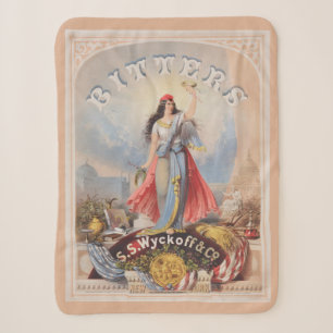 Vintage Ad For Bitters Sold By S. S. Wyckoff & Co. Sherpa Blanket