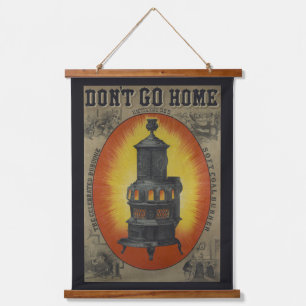 Vintage Ad For Dubuque Soft Coal Burner. Hanging Tapestry