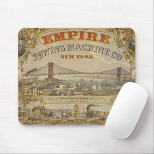 Vintage Ad For Empire Sewing Machine Co., New York Mouse Mat