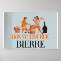 Vintage Ad for French Beer Poster
