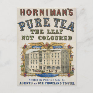Vintage Ad For Horniman's Pure Tea Postcard