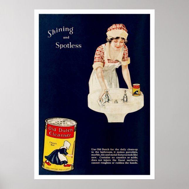 Vintage Ad for Old Dutch Cleanser Poster (Front)