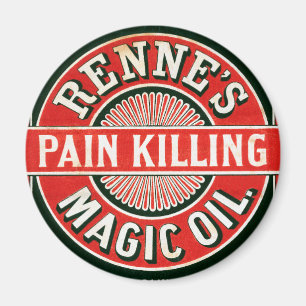 Vintage Ad For Renne's Pain Killing Magic Oil Magnet
