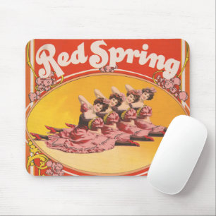 Vintage Ad For Saratoga Red Spring Splits Mouse Mat
