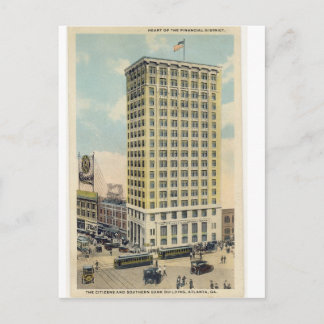Vintage ad, for Southern Bank Building Postcard