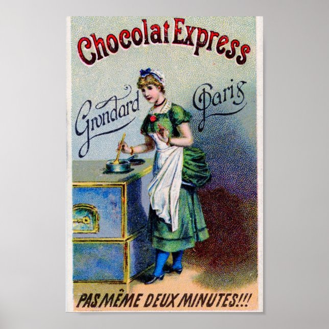 Vintage Ad - French Chocolate, Poster (Front)