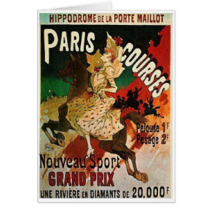 Vintage Ad - Horseback in Paris,