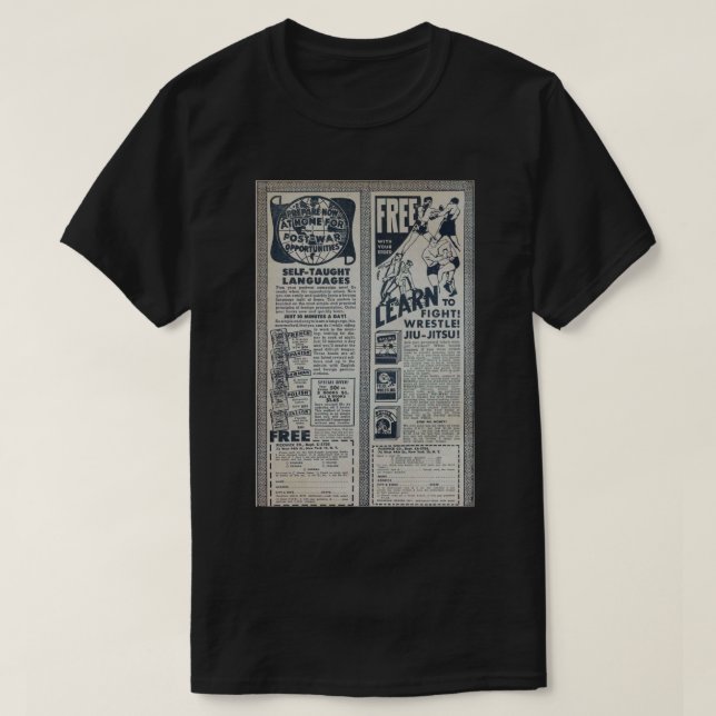 Vintage Ad old comics aesthetic T-Shirt (Design Front)