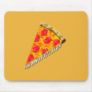 Vintage Ad Pizza Slice Mouse Mat