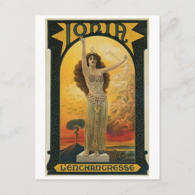 Vintage Ad Poster Postcard (Front)
