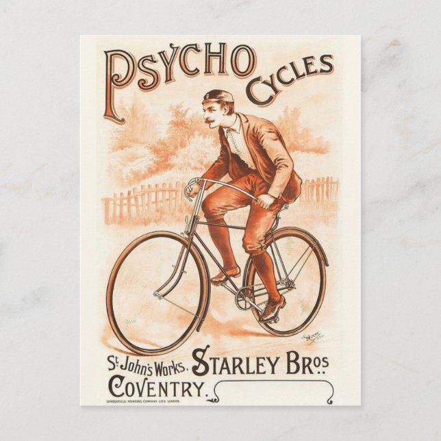 Vintage Ad Poster Postcard (Front)