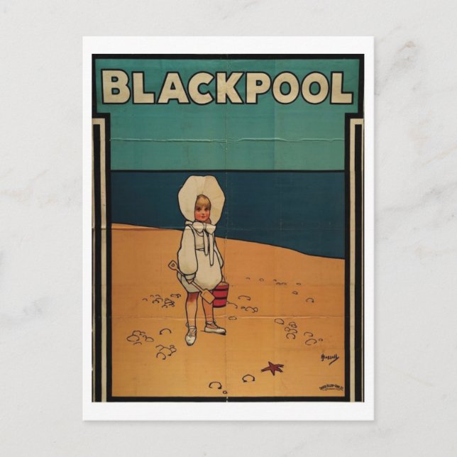 Vintage Ad Poster Postcard (Front)