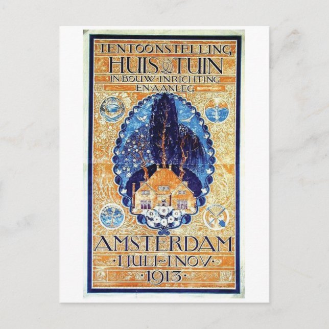 Vintage Ad Poster Postcard (Front)