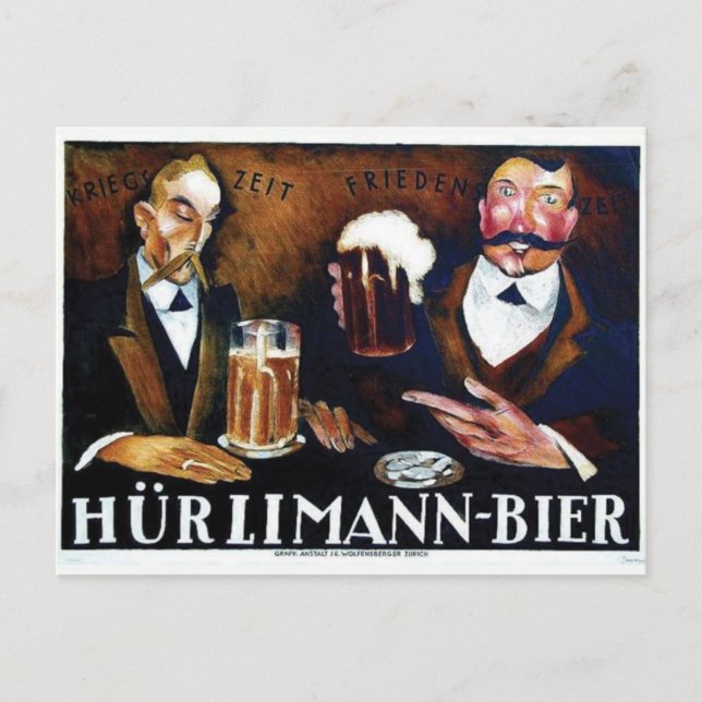 Vintage Ad Poster Postcard (Front)
