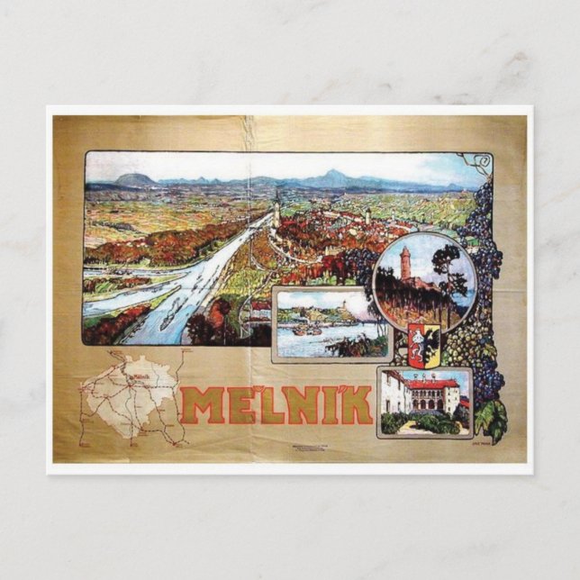 Vintage Ad Poster Postcard (Front)