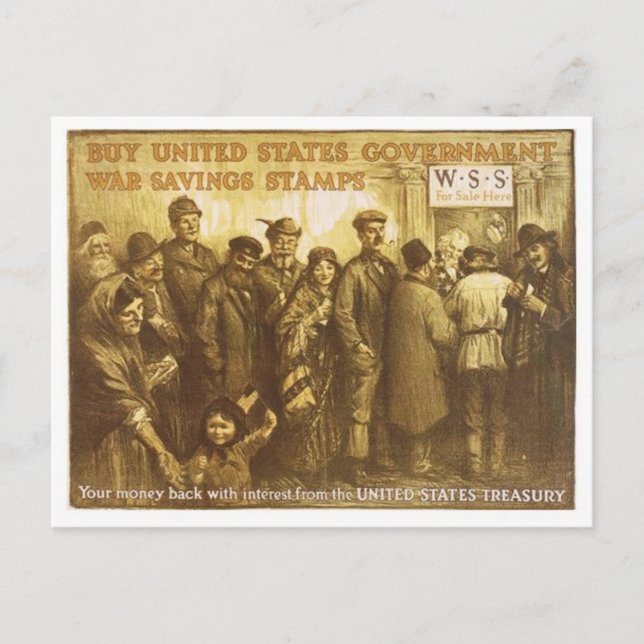 Vintage Ad Poster Postcard (Front)